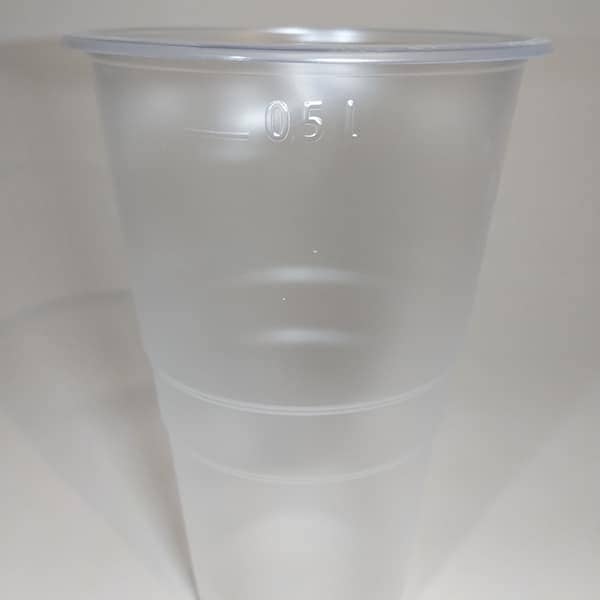 Склянка пластикова 520 мл з міткою 7,2гр Суми